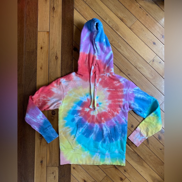 3/$20 ivory ella tie-dye hoodie, size XS - Picture 4 of 12
